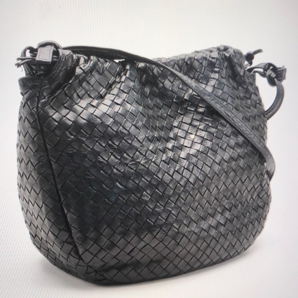 Bottega Veneta Handbags - #0231 Bottega Veneta Vintage Intrecciato Hobo Bulb Bag